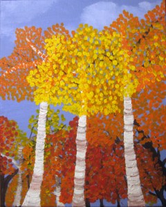 Birch Trees in Autumn