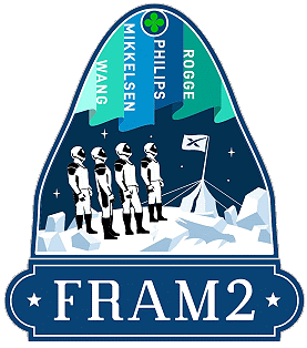 A patch from the Fram2 spacecraft with the SolarMax Mission