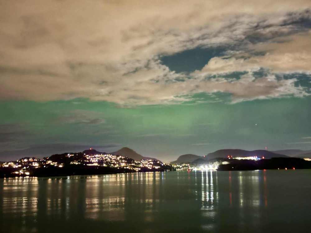 Aurora at sea